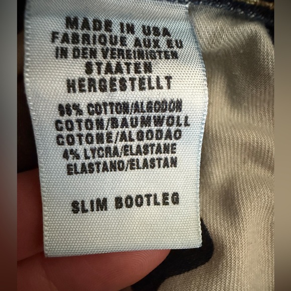 Lucky Brand men’s slim bootleg jeans - size 28 - button fly - Picture 7 of 10
